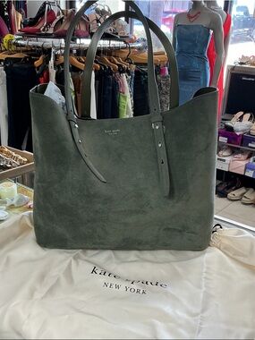 kate spade Olive Green Suede Tote